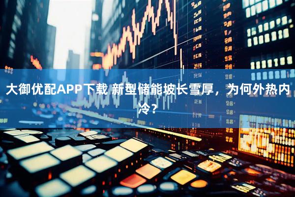大御优配APP下载 新型储能坡长雪厚,为何外热内冷?