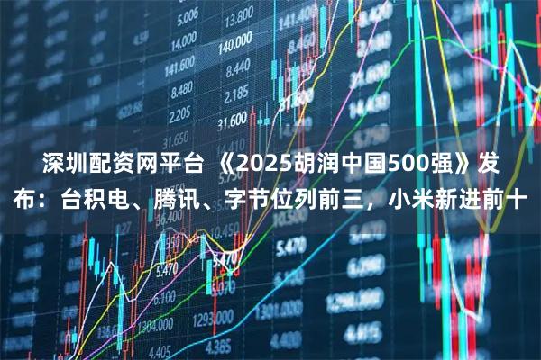 深圳配资网平台 《2025胡润中国500强》发布：台积电、腾讯、字节位列前三，小米新进前十