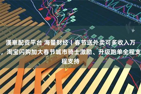 漢崋配资平台 海量财经丨春节送外卖可多收入万元，淘宝闪购加大春节城市骑士激励、升级跑单全程支持